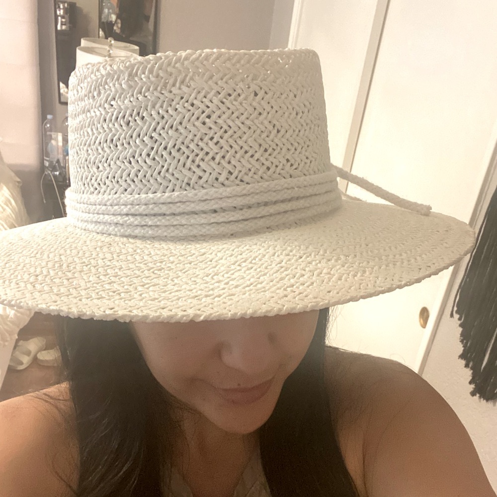 White Fedora hat